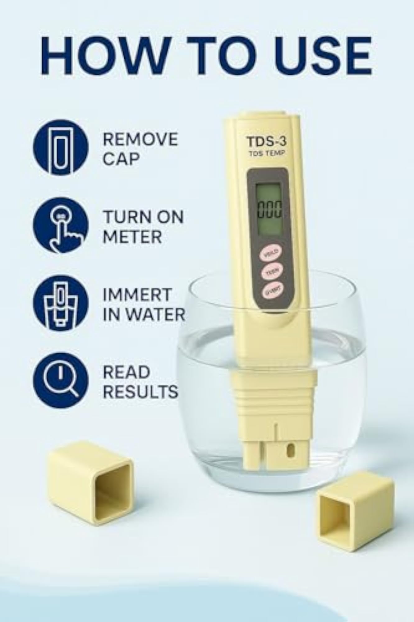 High Flow 100GPD RO Filter & TDS Meter Combo, Pack of 2
