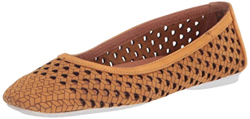 Gentle Souls by Kenneth Cole Women's Eugene Travel Woven Ballet Flat, Sorbet, 7