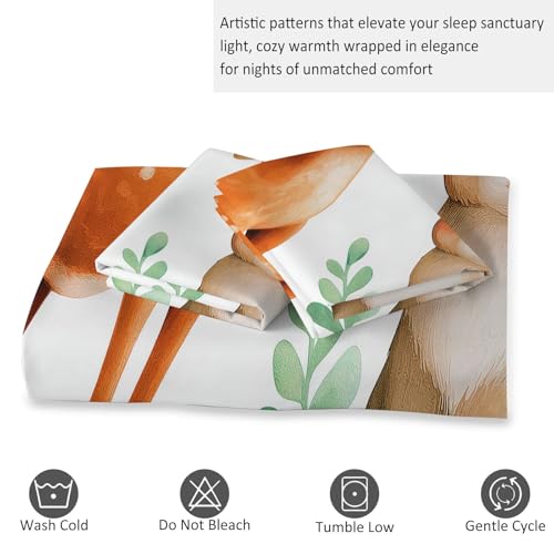 Housse de couette 140x200 microfibre brossée Douce Blanc - 7
