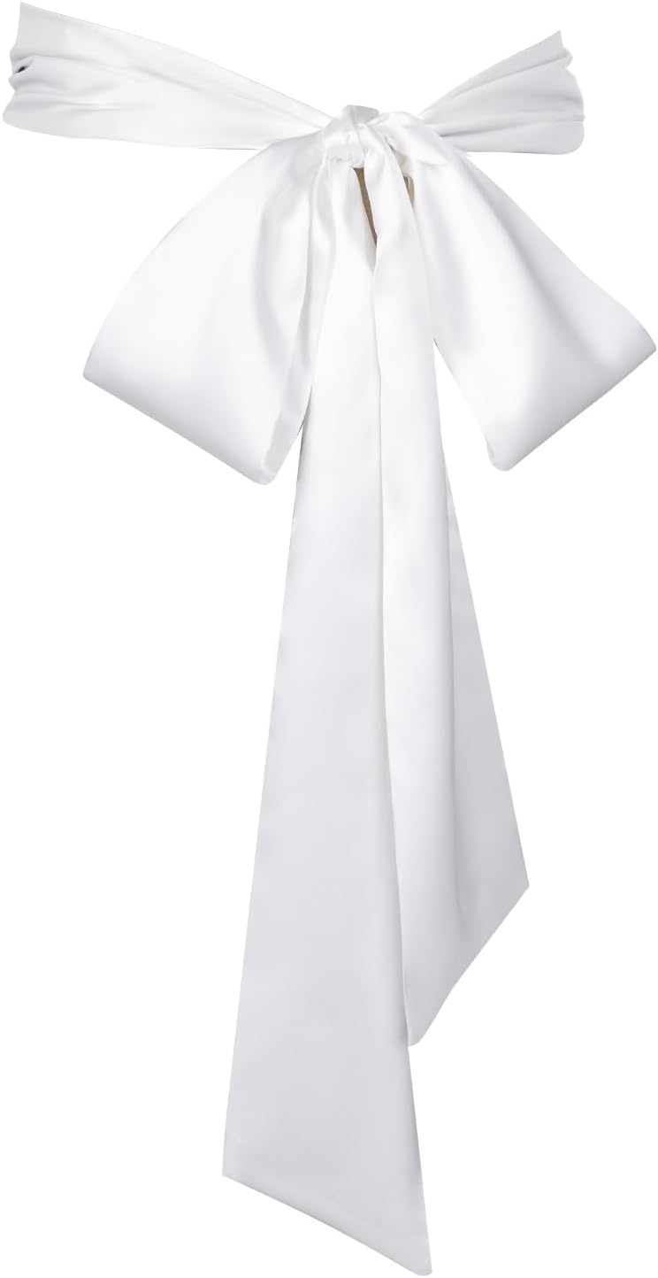 obmwangWedding Satin Sash Belt for Special Occasion Dress Bridal Sash 4'' Wide Double Side