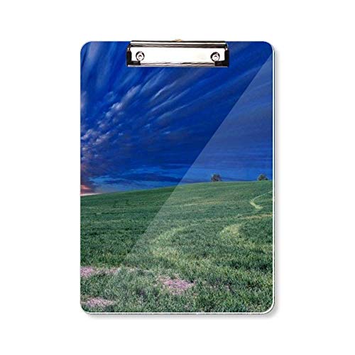 Porte-bloc A4 Grassland vert bleu ciel pour ecrire debout sans support rigide