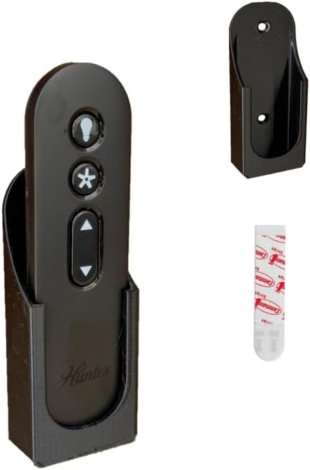 Fan Remote Holder Wall Mount for Hunter K5579 & K5580 Ceiling Fan – Fits Aeronaut, Fonthill, Aerodyne, Minimus, Bennett & More - Remote Not Included