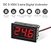 Exqutoo 2Pack DC0-100V Mini Voltmeter Voltage Tester DC Voltage Gauge Voltage Indicator, 0.56