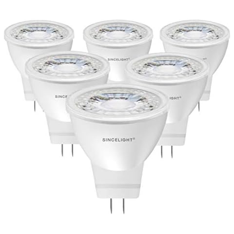 SINCELIGHT 12V MR11 Bombilla LED con reflector pequeño de 3W Cover