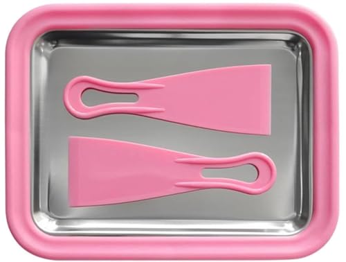 Mini máquina para hacer helados enrollados, fácil de limpiar, con placa de acero inoxidable y 2 espátulas para disfrutar de divertidas actividades familiares.