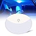 Teguangmei Coche LED Lámpara de Techo Universal Portátil USB Recargable 10LED Lámpara de Azotea Touch Interruptor,Usado Para el Interior del Automóvil,Camión,Barco,Dormitorio Light (Blanco y Azul)