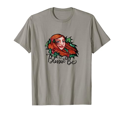 Beato Yule Redhead Diosa Bendita Ser Holly Camiseta