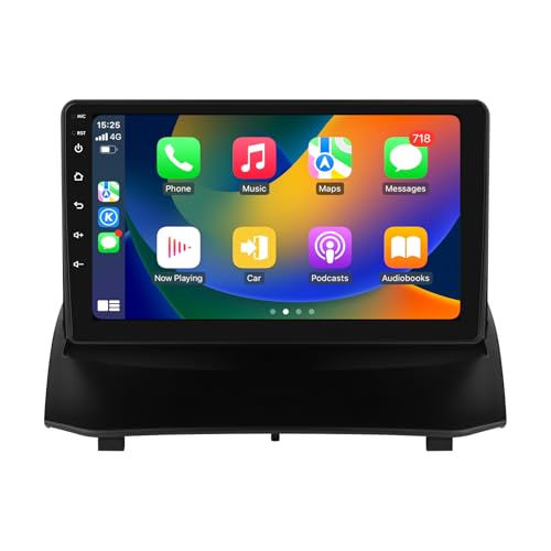 Ossuret Autoradio pour Ford Fiesta (2009-2017), 9 Pouces Android 13 écran Tactile 2+32 Go Navigation GPS avec Carplay Android Auto Bluetooth Commande au Volant