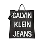 lidl funktionsjacke herren  Calvin Klein Herren Coated Logo Shopper Tote Henkeltasche Schwarz (Black)