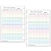 Monthly Bill Pay Checklist for 7-Disc Mini Size Planner, Fits 7-Disc Notebook, Budget Planner, Pre-punched Planner Inserts (colorful)