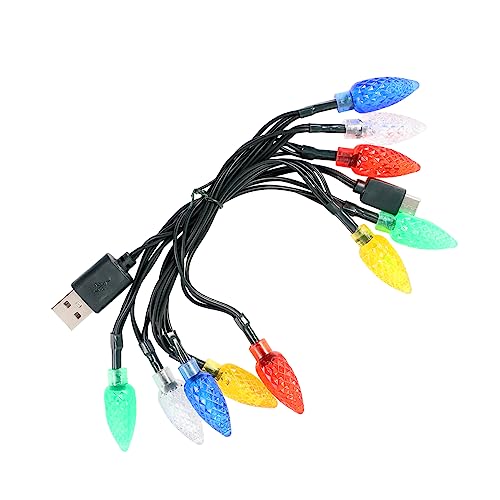 OSALADI 1pc Intelligent Chargeable USB Light for Car Christmas