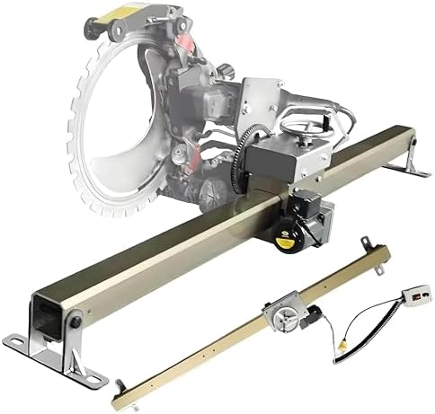 150W Circular Saw Guide Rail Kit with Adjustable Cutting Depth, Rotating Rocker & Controller, One-Button Lift, Ideal for Home Renovation, Door & Window Cutting (200cm)