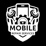 Schriftaufkleber Handy-Reparaturwerkstatt, Geschäft, Handy-Zubehör, Schraubendreher-Werkzeug 34x38.9cm Kunstdekoration Weiß