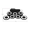 COMETX 7 Pads Drum Set Compact Size Portable Digital Electronic Roll Up Drum Set Kit 7 Silicon Drum Pads USB Powered with Drumsticks Foot Pedals 3.5mm Audio Cable for Practice Beginners #1