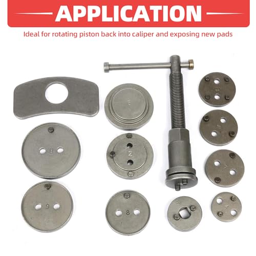 FreeTec 12Pcs Universal Disc Brake Caliper Piston Pad Wind Back Hand Tool Set
