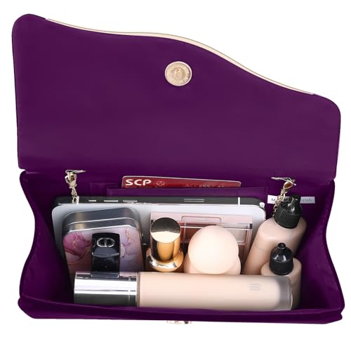 Image of Clutch Purses for Women Evening Bag Faux Suede Formal Party Wedding Cocktail Prom