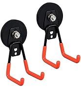 ULIBERMAGNET Magnetischer Mop-Halter - 3 Fächer & 4 Haken, Wandmontiert Für Garage & Küche