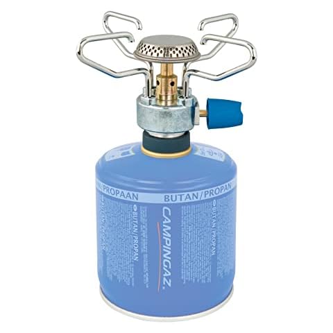 Campingaz Bleuet Micro Plus Camping Stove, lightweight 1-burner Gas Stove, high power 1250 watts, for camping, festivals, hiking, runs off CV 470 gas gartridges, Blue Cover