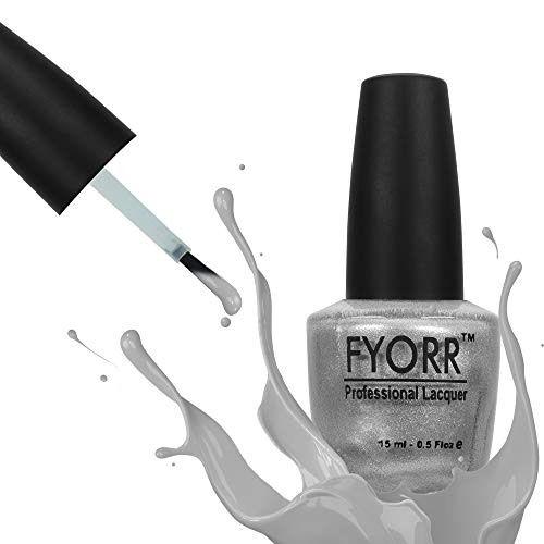 Image of FYORR Silver Magic Long Lasting Nail Polish, 15 ml (FNNP-33)