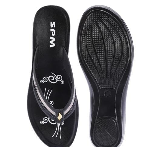 Image of Women's Stylish Solid Colour Flip Flop Slippers Comfortable,Lightweight,Versatile Styling Sl365