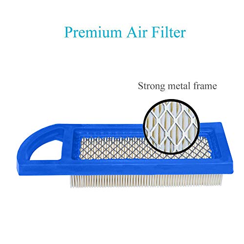 Hoodell 2 Pack 697153 Air Filter, Compatible With Briggs And Stratton 698083 795115, John Deere Gy20573, Premium Lawn Mower Air Cleaner #TOP3