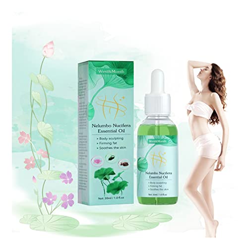 THFS Lotus Leaf Slimming Essential Oil, Baretastic Skin Tightening Oil, Belly Drainage Lotus Leaf Oil, Slimming Essential Oil For Belly, Shape Body (1 Pcs) Cover