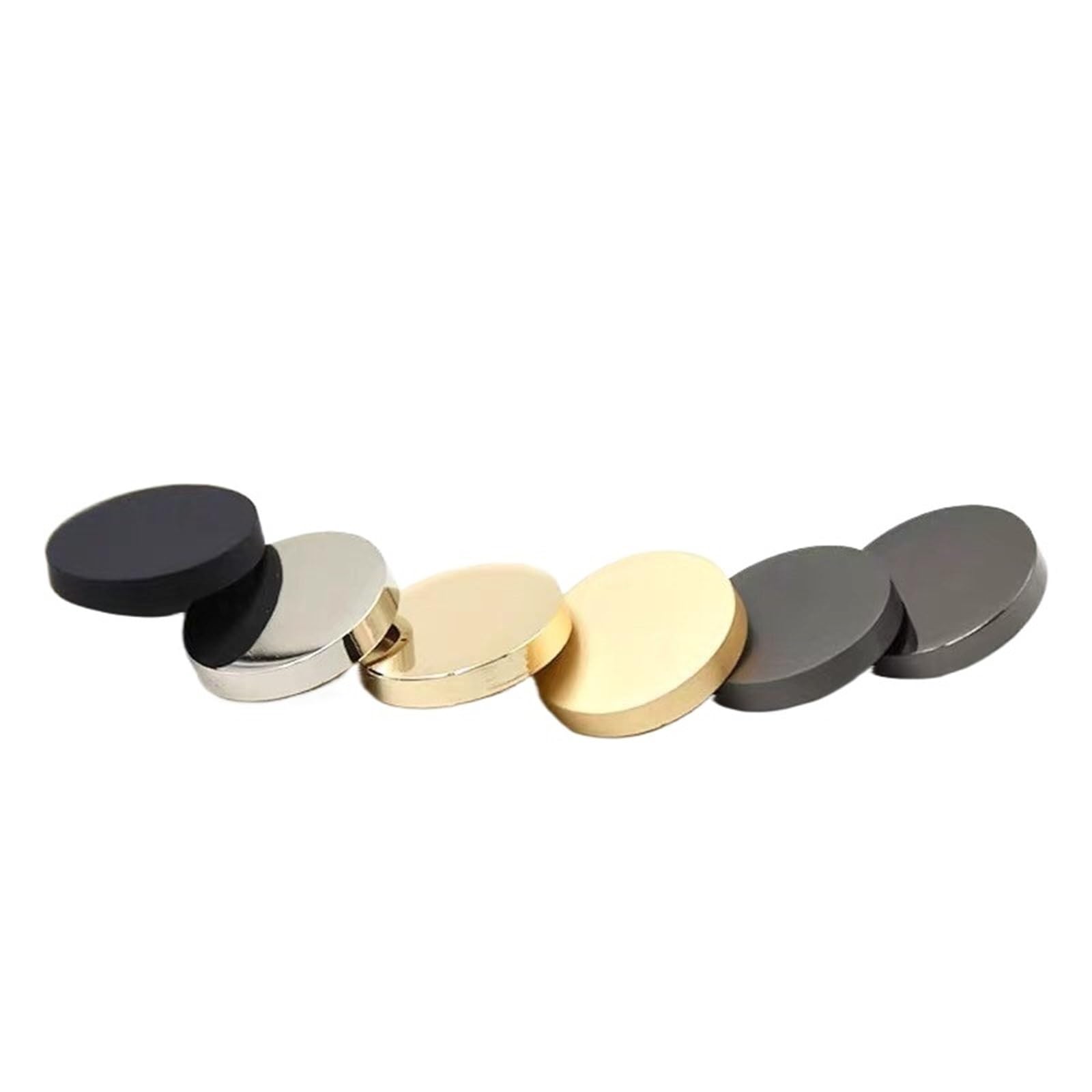 Lot de 30 boutons de chemise coupe-vent pour femme - 10/15/20/25 mm - Argenté - 25 mm