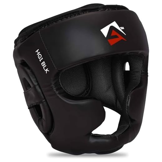 AQF Kopfschutz Boxen, Boxing Gesichtsschutz, MMA Kickboxen Kampfsport Helm, Muay Thai Schutzhelm, Box Training Headgear Schoner, Boxhelm Für Taekwondo, Sparring Karate, Schwarz Head Guard (S)