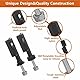 lvifloae 4PCS Sicherheitsmontagestift für MaxTrax MKII Recovery Traction Board, M10 Gewindebolzen Edelstahl abschließbar diebstahlsicher Mount Pin Set