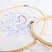 Framendino, 3 Pack 3 Sizes Oval Embroidery Hoops Bamboo Circle Cross Stitch Hoop Ring Frames for Sewing DIY Craft