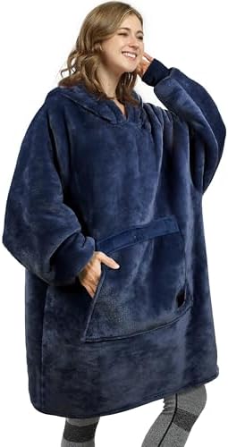 Catalonia boys Hoodie Sweatshirt Kids Oversized Blanket Sweatshirt, Sherpa Fleece Hoodie, Super Soft Warm Comfortable Pullover with Large Front Pocket for Boys Girls Teens (7-13 yr)