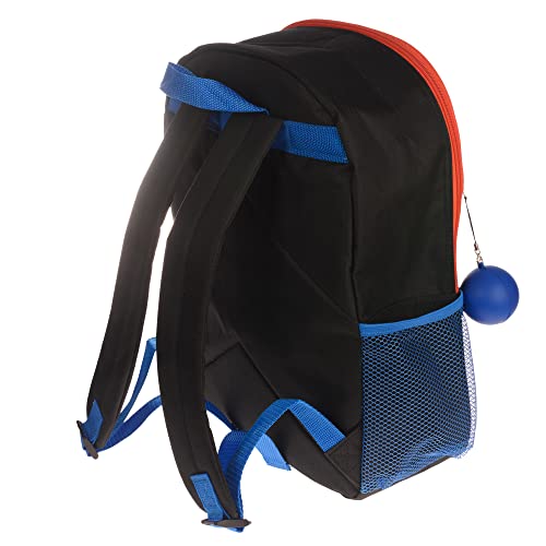 Nintendo Super Mario Bros. Backpack Set For Boys & Girls, Kids 16" School Bag With Front Zip Pocket, Red & Black #TOP2