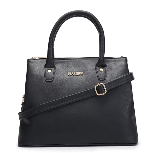 Image of Kathy Satchel Bag for Women, Stylish Satchel Handbag Italian Vegan Leather Bag with Detachable Sling Strap Purse Handbag for College and Office