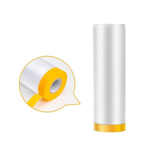 Miniatura 2 de Healcity Película de enmascaramiento de plástico preplegada a mano para pintura y automoción película de enmascaramiento de plástico protección
