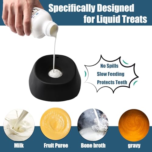 Auraganize Slow Feeder Dog Lick Bowl with Rolling Ball, Dog Enrichment Toy — view 5