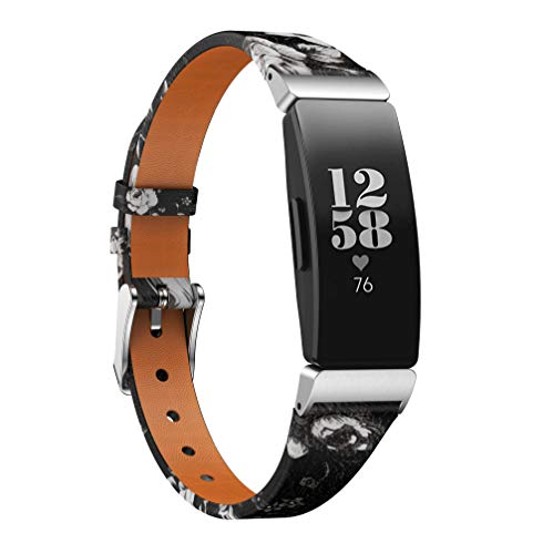 Comtax for Fitbit Inspire HR �x���g �V�R��v�����p�o���h �v�����g ���F�I�� �����\ �Ή� Fitbit Inspire HR (�u���b�N+�z���C�g)