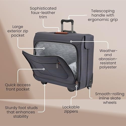 Ricardo Beverly Hills 125-44-020-RGB Montecito 2.0 Softside Wheeled Rolling Garment Bag thumb #2