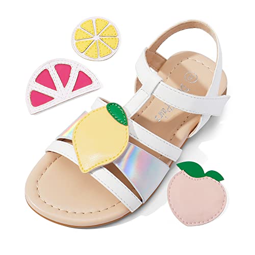 DREAM PAIRS Girls Casual Sandals Open Toe Cute Sandals