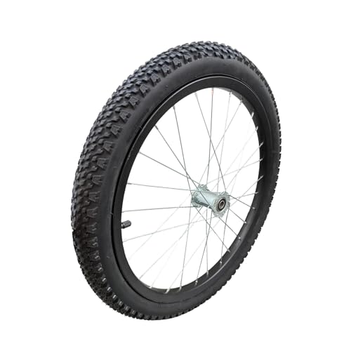 Roue de remorque vélo 20 pouces à traction optimale toutes surfaces et pneu interchangeable