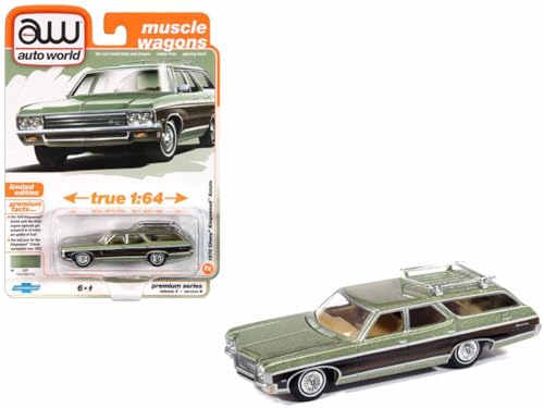 Auto World 64452 Muscle Wagons 1:64 1970 Car Kingswood Verde miniatura 2