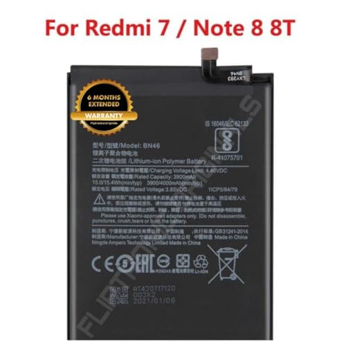 Image of BN46 Battery for Redmi 7 /8 / 6 / Y3 Battery with 6 Month Warranty** (DD15)