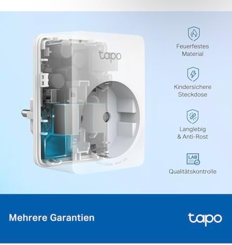 TP-Link Tapo P100, Akıllı Mini Wi-Fi Soketi, Amazon Alexa ve Google Home ile Çalışır, Uzaktan Kontrol, Cihaz Paylaşımı, Hub Gerekmez, 1-pack - Görsel 5