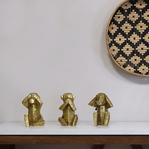 Stratton Home Decor Set Of 3 Wise Monkey Tabletop Sculptures (S30917) #TOP7