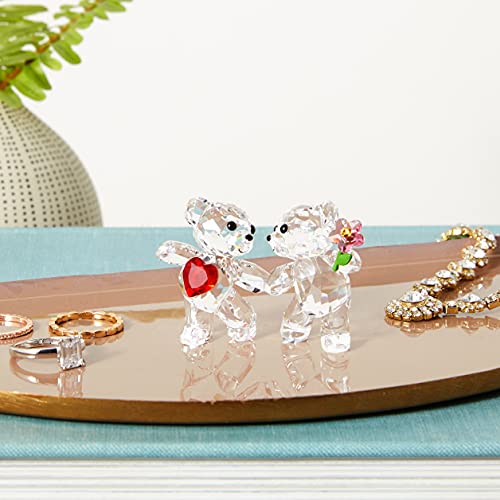 image for SWAROVSKI Kris Bears Happy Together Figurine Set, Clear Swarovski Crys