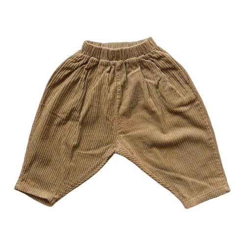Toddler Boys Corduroy Baggy Pants Solid Color Casual Elastic Waisted Sweatpants Sport Athletic Joggers Trousers Clothes