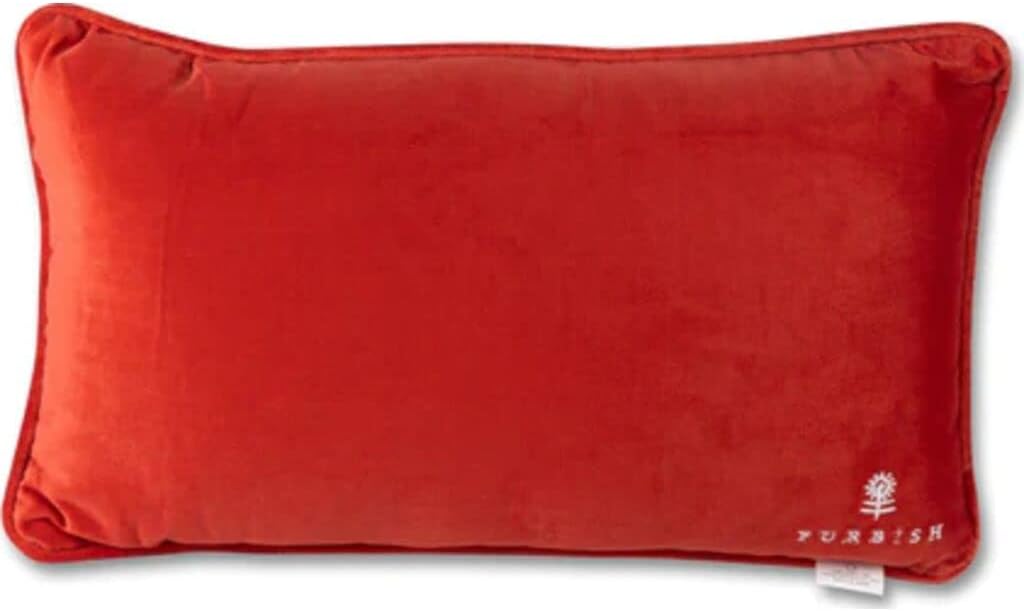 FURBISH Needlepoint Decorative Throw Pillow - This is a Horrible Idea - 9" x 15" - Small Embroidered Accent Pillow for Bed, Chair, Couch, Sofa - Eclectic Home Decor