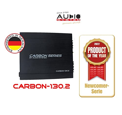 AUDIO SYSTEM CARBON-130.2 2-Kanal analoger Class A/B Hochleistungs Verstärker 260 Watt RMS