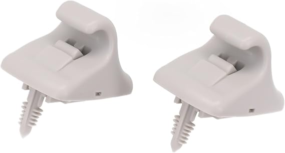 Sun Visor Clip Retainer for Hyundai i20 Elantra Creta Sonata 85235C9000, Grey, ABS Plastic, Front Roof Installation