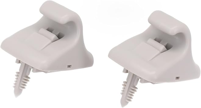 Sun Visor Clip Retainer for Hyundai i20 Elantra Creta Sonata 85235C9000, Grey, ABS Plastic, Front Roof Installation