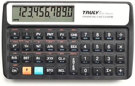 Calculadora Financeira Truly TR12C Platinum +120 Funções RPN (not...